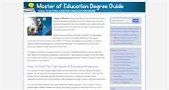 Desktop Screenshot of master-of-education.org