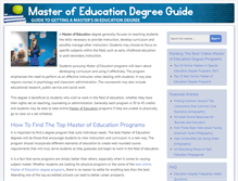 Tablet Screenshot of master-of-education.org
